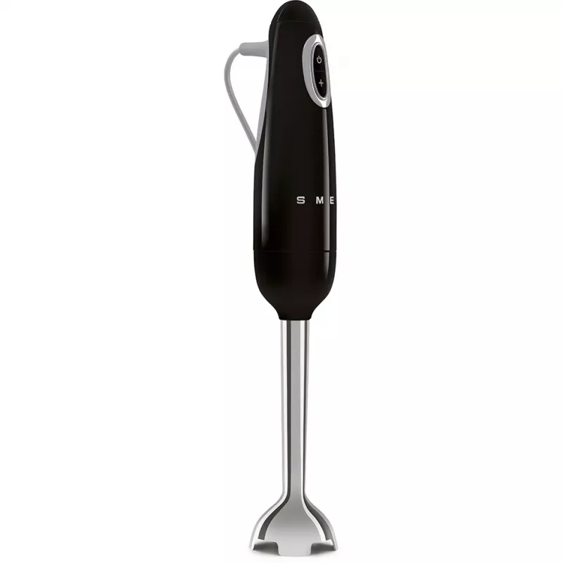 Smeg HBF03BLEU saumikser — 700 W käsimikser, 1,4 L kannuga, roostevabast terasest tera, must