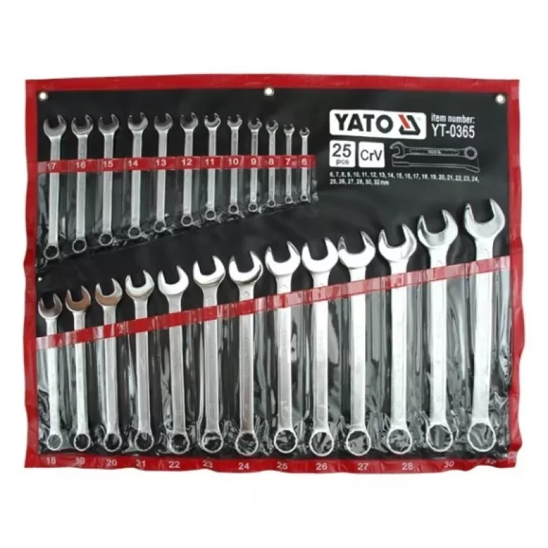 6-32 mm lehtvõtmed, 25 tk, Yato YT-0365