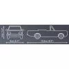 Cobi ehitusmänguasi Opel Rekord C 1700 L kabrioleti mudelikomplekt, mudeli valmisehituskomplekt