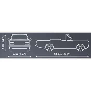 Cobi ehitusmänguasi Opel Rekord C 1700 L kabrioleti mudelikomplekt, mudeli valmisehituskomplekt