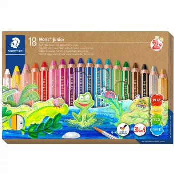 Akvarellipastell Staedtler Noris junior 140 Mitmevärviline 18 tk