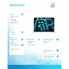 MacBook Air 13,6 tolli: M4 10/10, 16 GB, 512 GB SSD, 35 W, GER - hõbedane