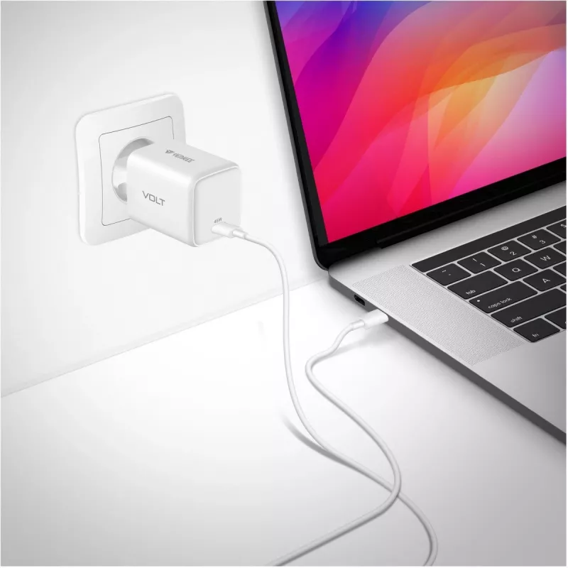 USB-C laadija YENKEE G45 VOLT 45W Power Delivery 3.0, 3A väljund