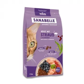 BOSCH Sanabelle Adult Ostrich & Blueberries - kuiv kassitoit - 2 kg
