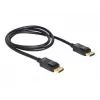 DisplayPorti kaabel DeLOCK 82423 1 m isane-isasele Must