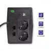Qoltec Monolith katkematu toiteallikas (UPS) topeltmuundusega (Online) 1 kVA 600 W 2 SCHUKO pistikupesa