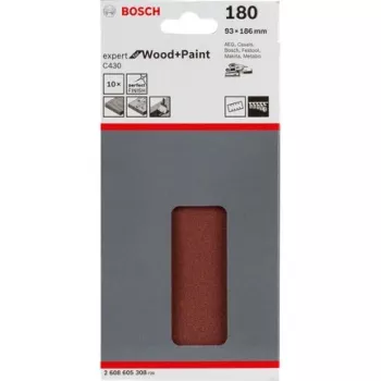 Bosch C430 Expert puidule ja värvile, lihvpaber, peeneteraline, P180, sünteetiline vaik, viimistlustööd, värvi eemaldamine, värv, puit