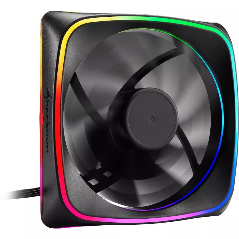 Ventilaator Sharkoon RGB SHARK Lights 12 cm must