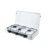 Lauapealne gaasipliit Ravanson K-03TB [valge; 3 tsooni]