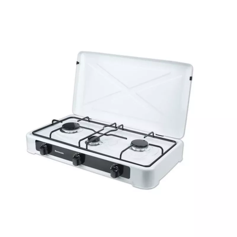 Lauapealne gaasipliit Ravanson K-03TB [valge; 3 tsooni]