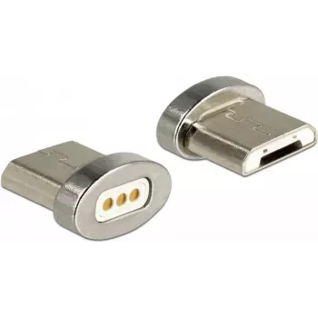Kaabliadapter DeLOCK 65929 USB Type Micro-B Magnet Liides Hõbedane
