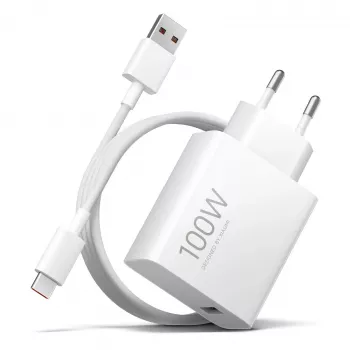 Seinalaadija komplekt Xiaomi 100W Charging Combo (Type-A) EU – suure võimsusega USB Type-A adapter