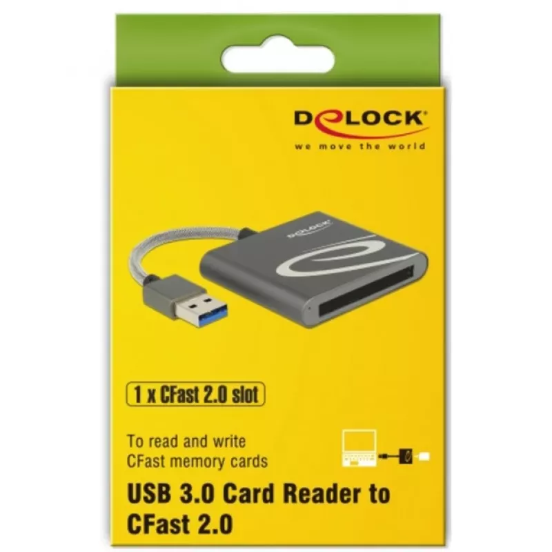 Kaardilugeja DeLOCK 91525 USB 3.2 Gen 1 Hall