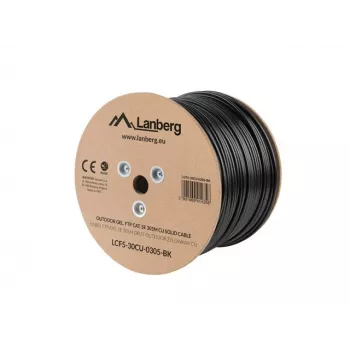 Võrgukaabel Lanberg LCF5-30CU-0305-BK RJ45 Cat5e 305 m Must