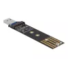 DeLOCK kombomuundur M.2 NVMe PCIe või SATA SSD jaoks USB 3.2 Gen 2 Must