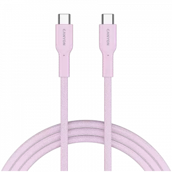 CANYON kaabel OnWire 60CL C-C 60W COLOR Punutud 1m Roosa