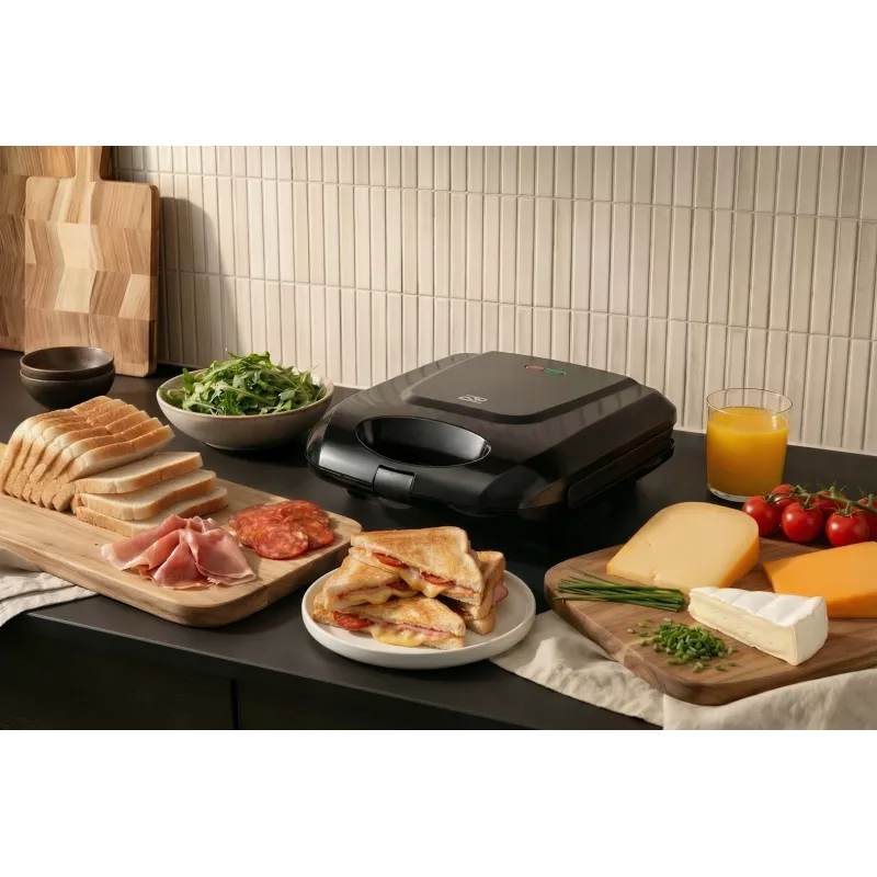 Promis STP 25 XXL võileivagrill, 4 röstsaia, 1400 W, must