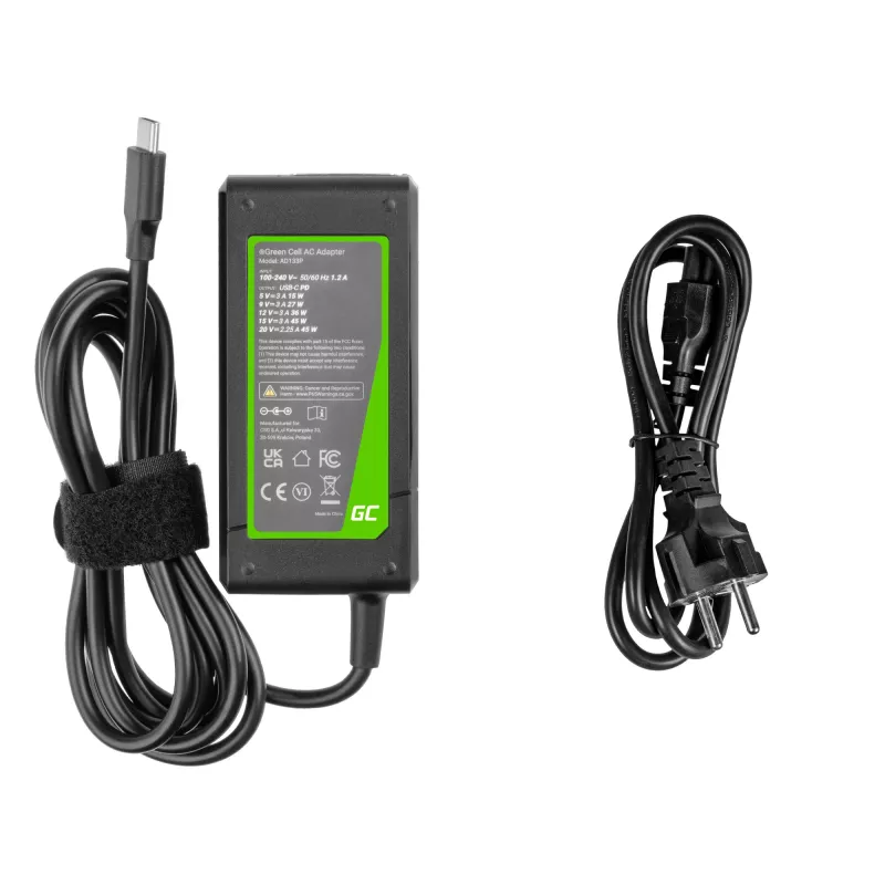 Adapter Green Cell AD133P Indoor 45W Must