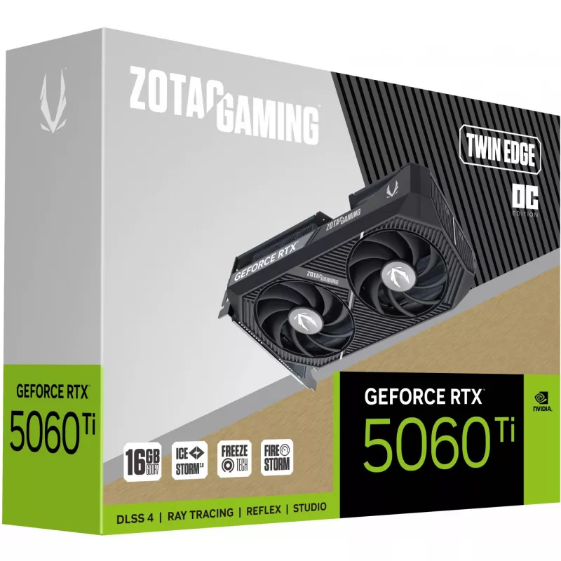 ZOTAC GAMING GeForce RTX 5060 Ti Twin Edge OC 16GB GDDR7 graafikakaart