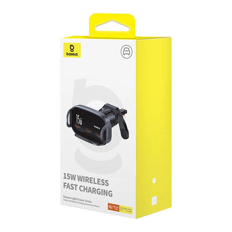 USB-kaabel Baseus LightChaser 15W Qi Arç Chzı-Siyah