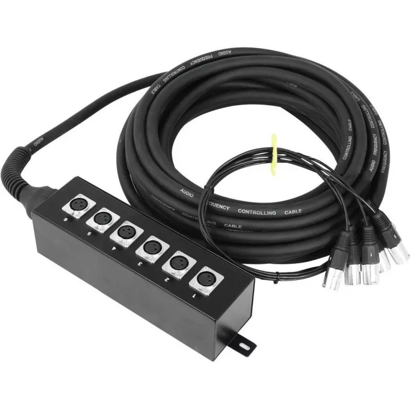 Stagebox Omnitronic Multicore 20m — 6-kanaliline stage-snake-kaabel