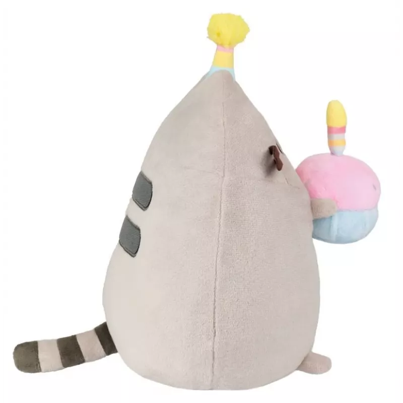 Pehme mänguasi Pusheen Pusheenilt — 24 cm sünnipäevamütsi ja koogiga