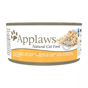 APPLAWS Kana rinnatükk juustuga - märg kassitoit - 70g