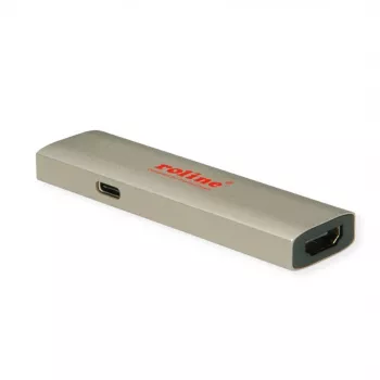 ROLINE GOLD USB-C - HDMI 8K60Hz ST/BU+ PD 60W kuvaadapter - Adapter - Digitaalne/andmeside (14.01.3478)