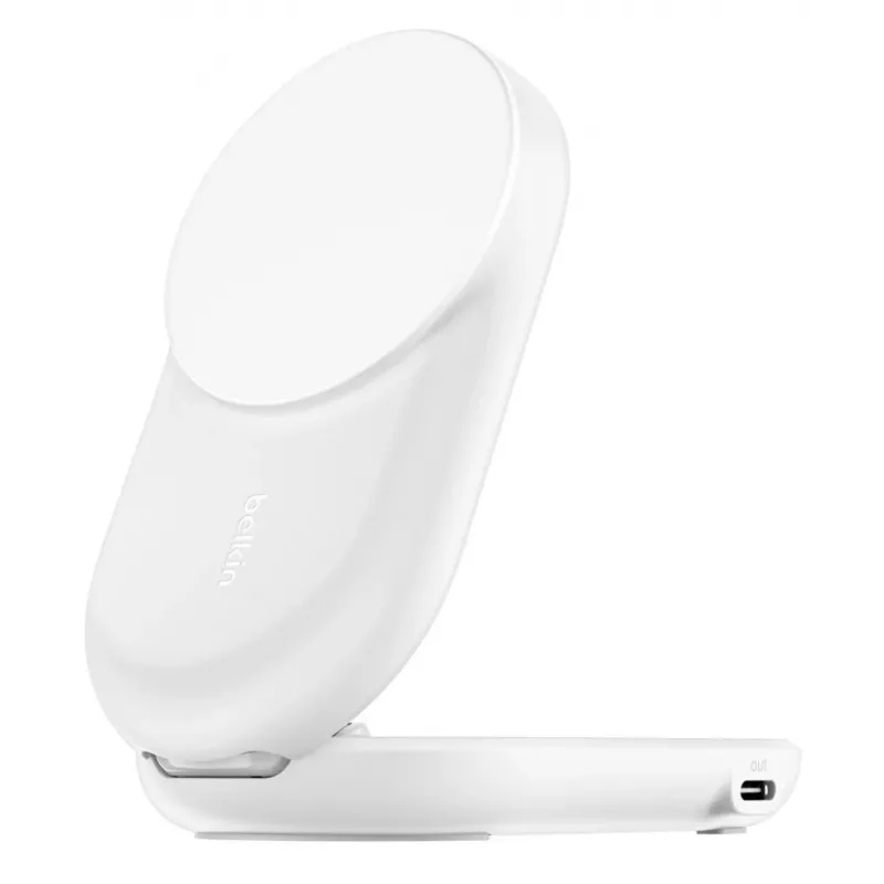 Belkin Qi2 juhtmevaba laadija siseruumidesse USB kiirlaadimine valge 1,5 m