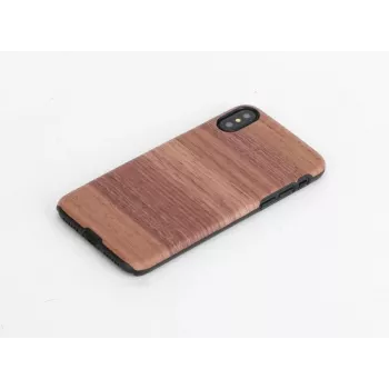 Man and wood telefoniümbris iPhone X/XS, Strato Must, kaitsev kõva kest