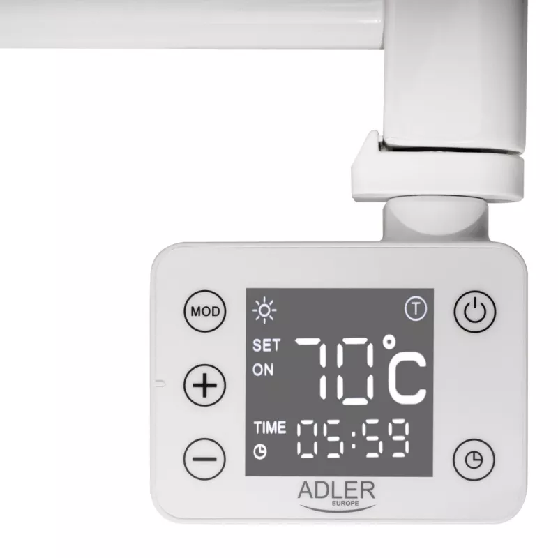LED elektriline vannitoaradiaator | AD 7823 | Radiaator | 400 W | Valge | IP24