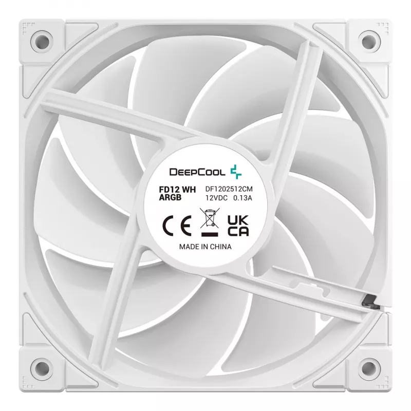 Ventilaator DeepCool FD12 ARGB WH-3 in 1 12 cm Valge 3 tk Maksimaalne õhurõhk 2,56 mmH2O
