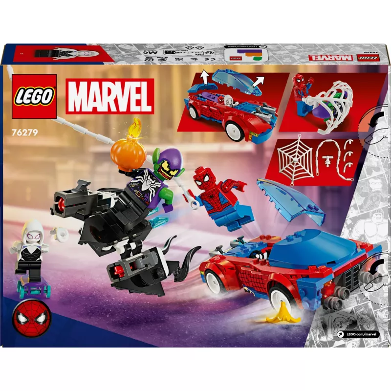 Lego Marvel 76279 Ämblikmehe Võidusõiduauto & Roheline Goblin – ehituskomplekt