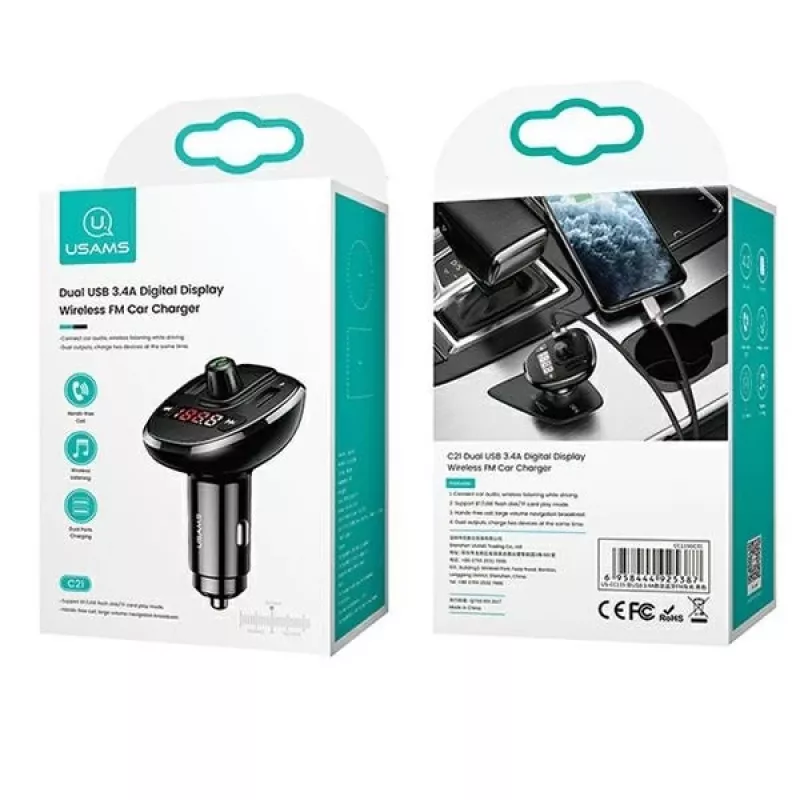 Kaasaskantav Bluetooth-kõlar usams USA000754 FM-raadio ja MP3-esitusega