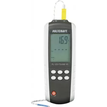 VOLTCRAFT PL-125-T2 temperatuuri mõõteriist -200 kuni +1372 °C sondi tüüp K, J (PL-125-T2)