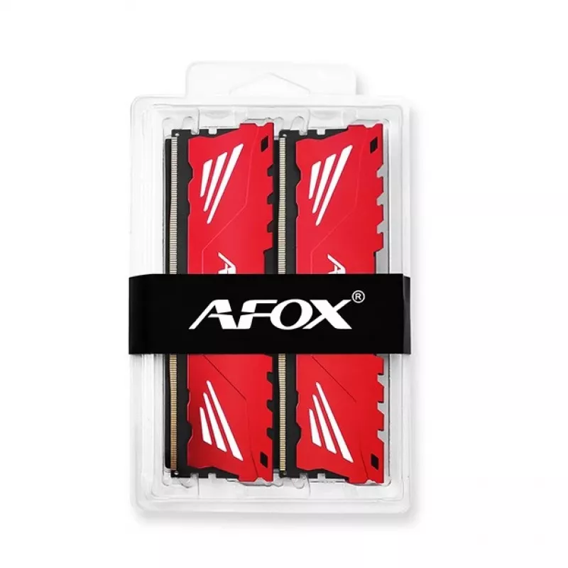 Lauaarvuti muutmälu AFOX GAMING DDR4 2×16GB 32GB 3200MHz CL16 1.35V XMP2 punane
