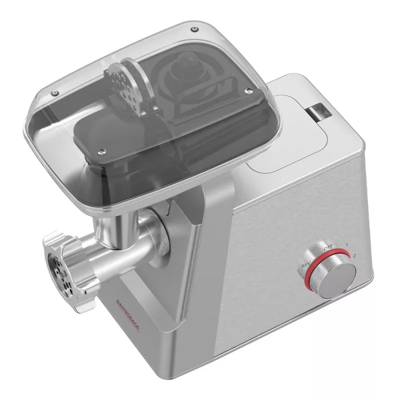 Hakklihamasin GASTROBACK 41407 — 2100 W, roostevabast terasest korpus, 2,5 kg/min läbilaskevõime
