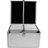 MEDIARANGE BOX76 - karbikorpus - 300 plaadile - Hõbedane - Flanell - Plast - Puit - 120 mm - Alumiinium