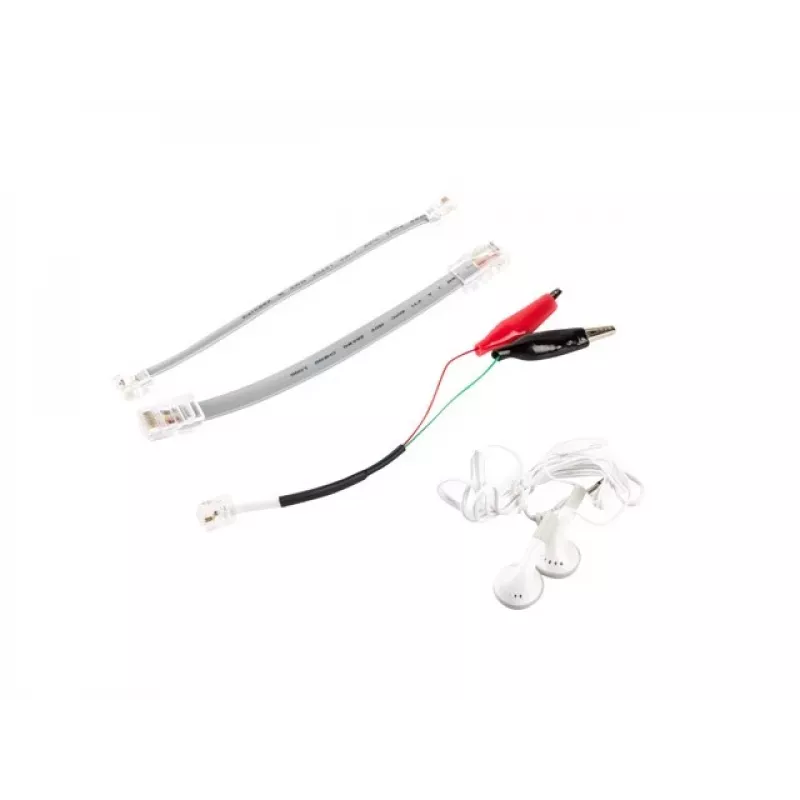 LANBERG võrgukaabli tester NT-0501 — RJ-11/RJ-12/RJ-45 tugi, maksimaalne pikkus 250 m, sisseehitatud aku, LED-indikaatorid, must