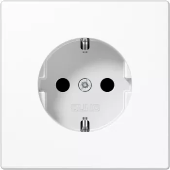 Pistikupesa (Schutzkontakt) Jung LS 990 / LS design LS plus, mudel LS520KIWW, alpi valge