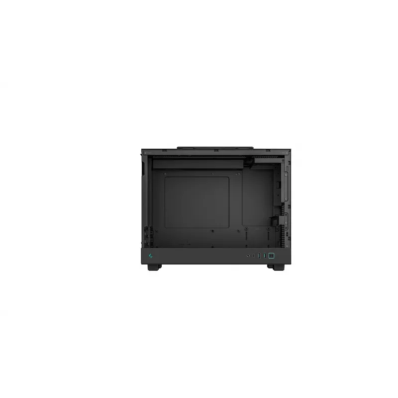 Arvutikorpus DeepCool CH160 PLUS Small Form Factor SFF ATX/mATX, karastatud klaas, USB-C, must