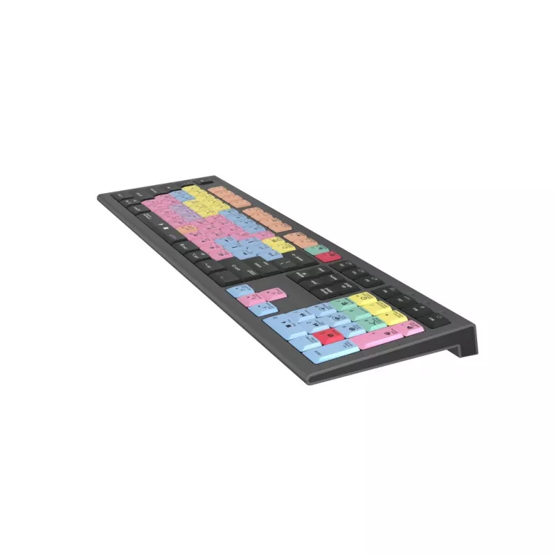 Logickeyboard ASTRA 2 klaviatuur USB AZERTY Inglise Must Täissuuruses 104 klahvi