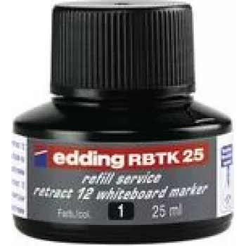 Täitetint Edding RBTK 25 markerile, must tint, 25 ml