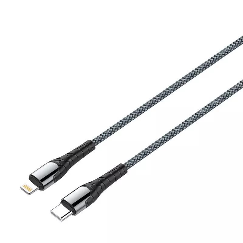 ColorWay kaabel USB-C - Apple Lightning (PD kiirlaadimine) 3,0 A (30 W), 1 m | CW-CBPDCL033-GR