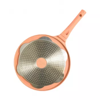 Pannkookide pann Maestro MR-1222-B 26 cm alumiinium mittenakkuva kattega, nõudepesumasinas pestav, elektripliidile