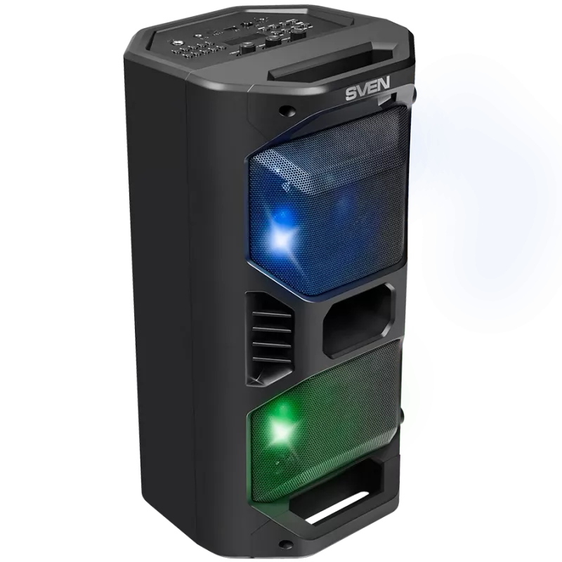 Kõlar SVEN PS-600, must (50W, TWS, Bluetooth, FM, USB, microSD, LED-ekraan, 4000mAh)
