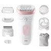Braun Silk-epil 7 SE7-060 epilaator, 40 pintsetti, roosa/valge