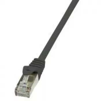 Logilink - paigakaabel - RJ-45 (M) - RJ-45 (M) - 10 m - fooliumvarjestusega varjestamata keerdpaar (F/UTP) - CAT 5e - must (CP1093S)