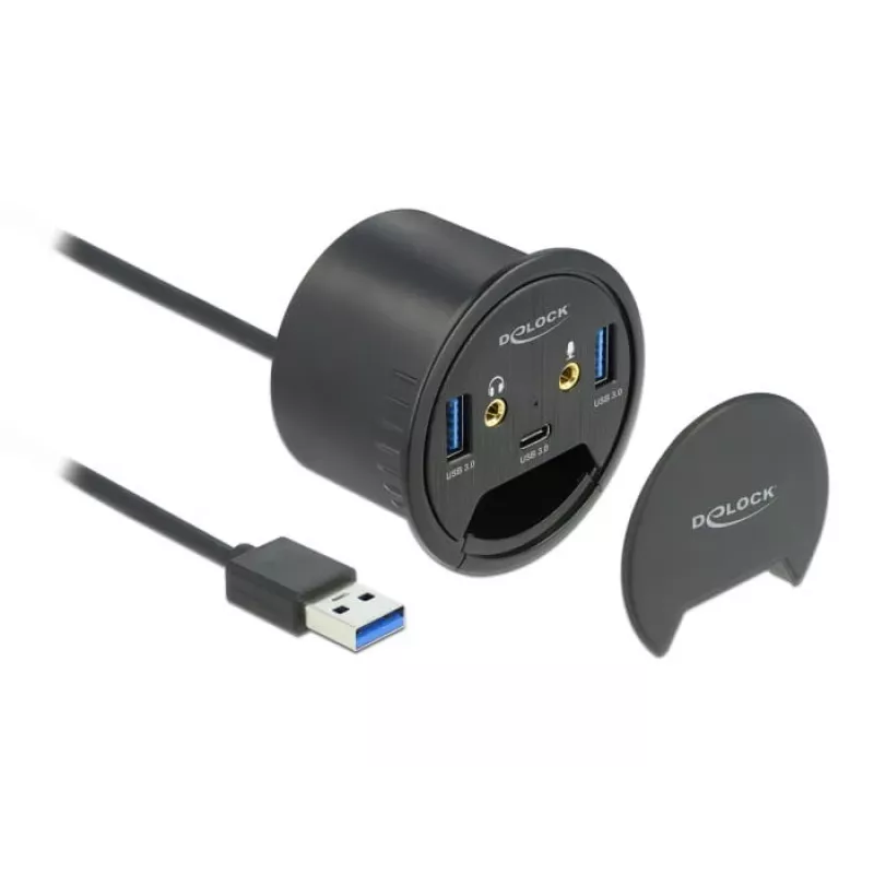Lauasisene USB-jaotur DeLOCK 3 pordiga 62794