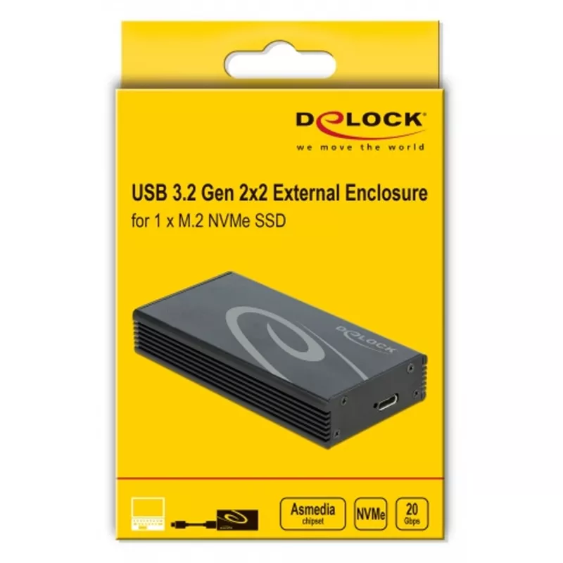 Väline ümbris DeLOCK M.2 NVMe PCIe SSD USB 3.2 Gen 2x2